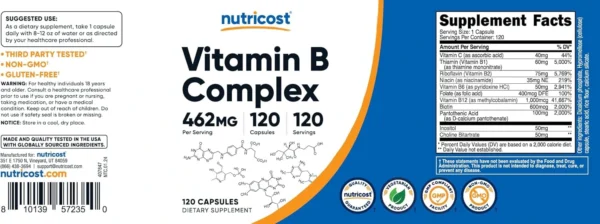 Complejo B con Vitamina C -  120 cápsulas - Image 6