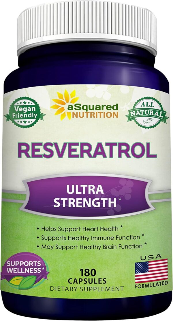 Resveratrol Puro 1000mg - Máximo Antioxidante Anti-Edad - 180 Cápsulas - aSquared Nutrition - Image 4